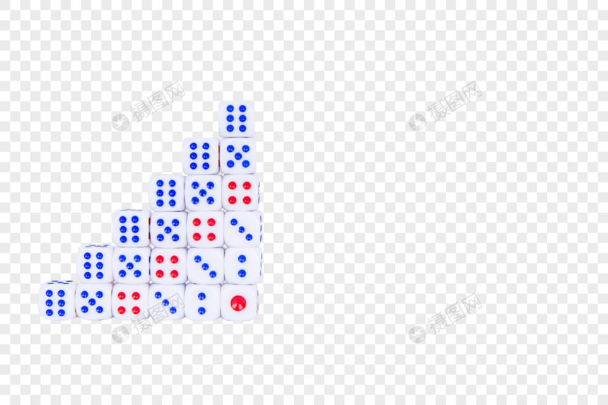 商业创意骰子指数变化摆拍图片