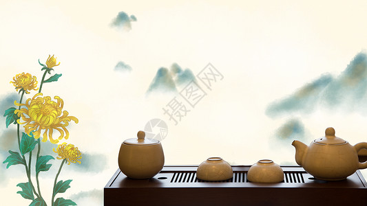 茶卡文字素材茶文化设计图片