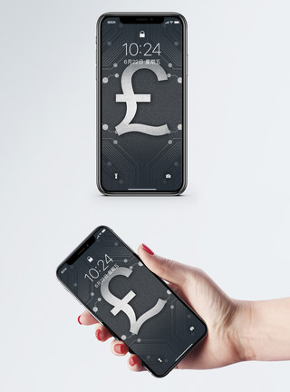 欧元票据钱币符号手机壁纸模板