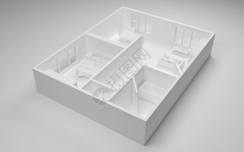 室内住宅模型高清图片