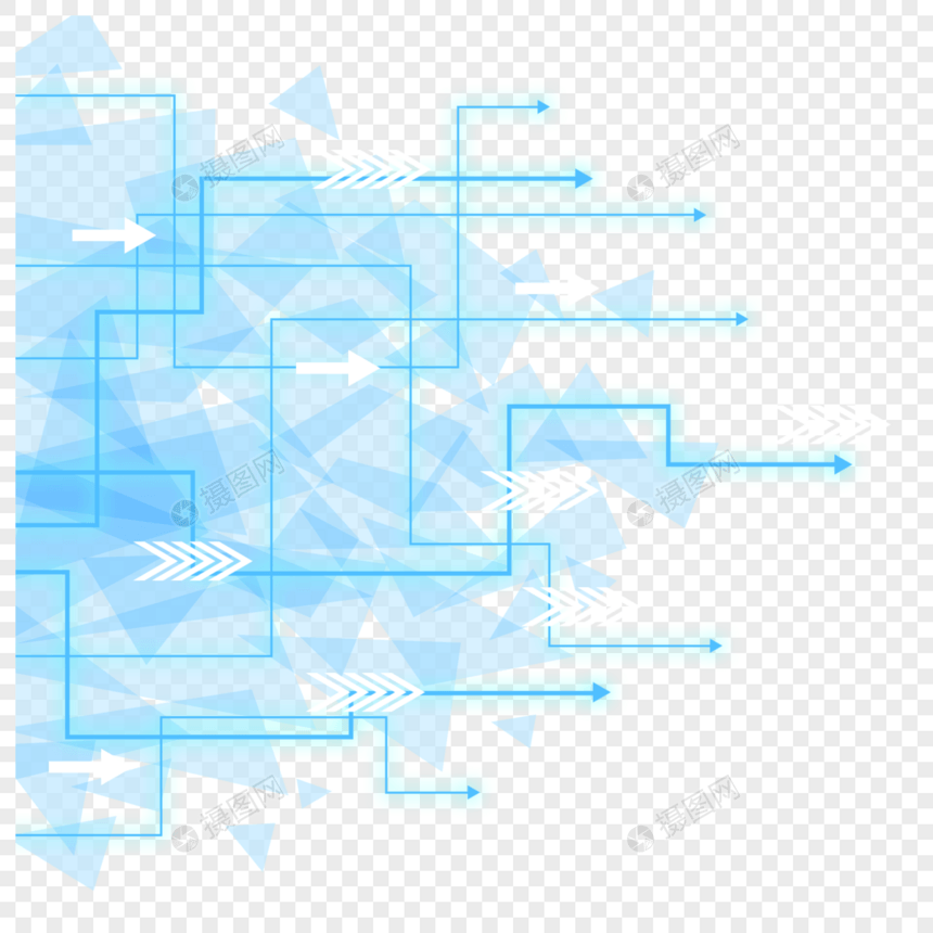 科技图案和箭头图片