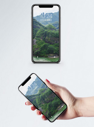 武夷山采茶武夷山风景手机壁纸模板