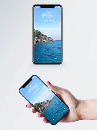 海岛高清素材苏林岛海景手机壁纸模板