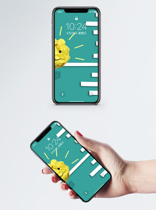 灵感科技灯泡纸条手机壁纸模板