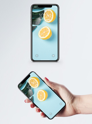柠檬摆拍柠檬静物手机壁纸模板