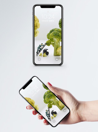 蔬菜静物创意蔬菜手机壁纸模板