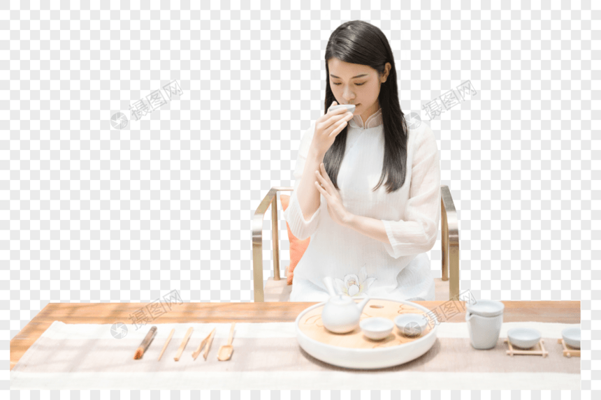 茶艺女性图片