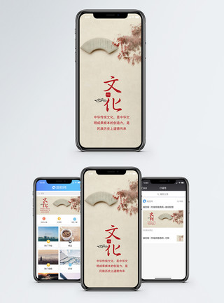 世界文化遗产文化手机海报配图模板