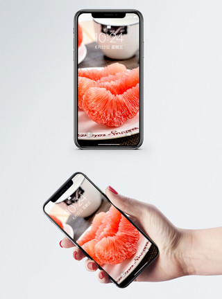 柚子果肉西柚手机壁纸模板
