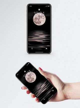 中国福中秋月亮手机壁纸模板