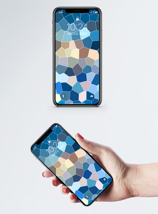 彩色瓷砖马赛克手机壁纸模板