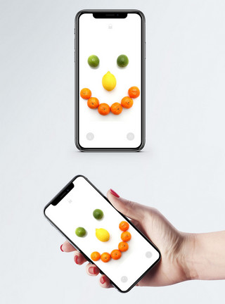 柑橘柠檬水果手机壁纸模板