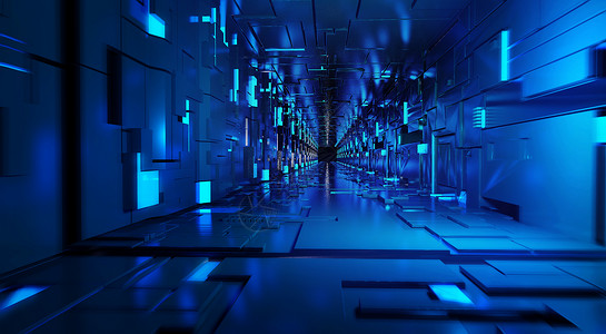 科技隧道空间高清图片