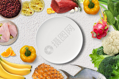 海鲜意大利面营养膳食搭配设计图片