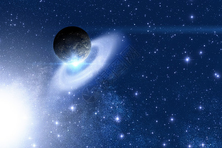黑色漂浮星星星系背景设计图片