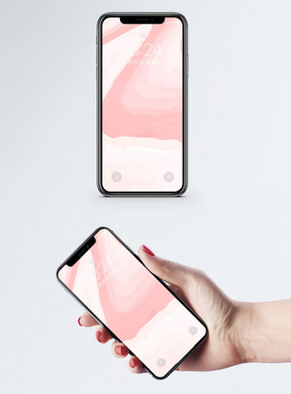 彩色波浪曲线粉色温馨波浪手机壁纸模板