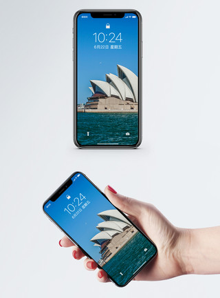 悉尼海报悉尼歌剧院手机壁纸模板