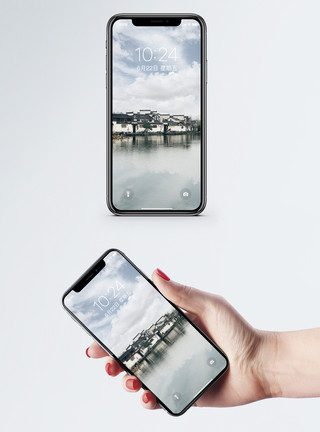宏村徽派建筑手机壁纸模板