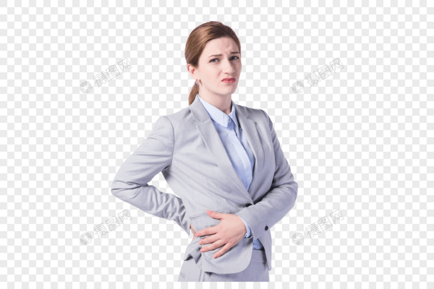外国商务女性腰痛图片