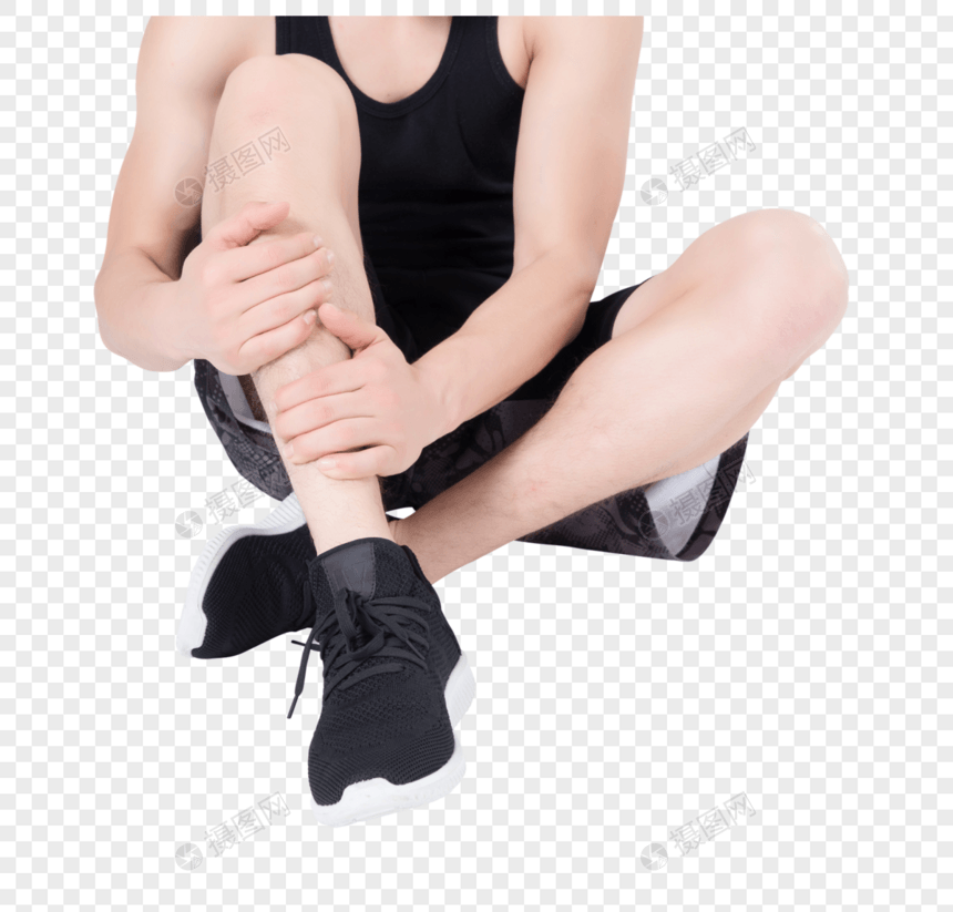 运动健身男性小腿疼图片
