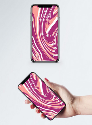 抽象紫色波纹抽象背景手机壁纸模板