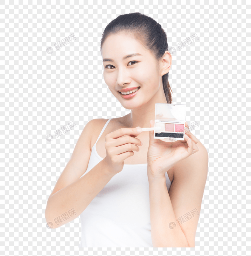 女性化妆眼影图片