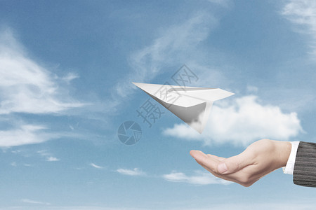 纸飞机背景图片
