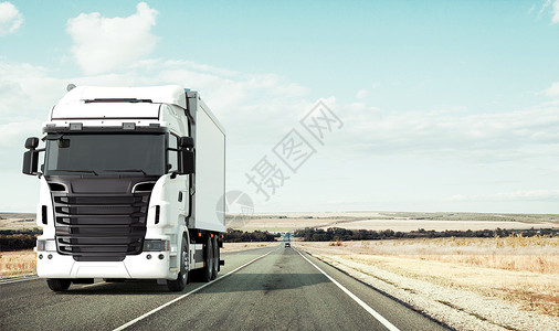 安能快递素材货车运输场景设计图片