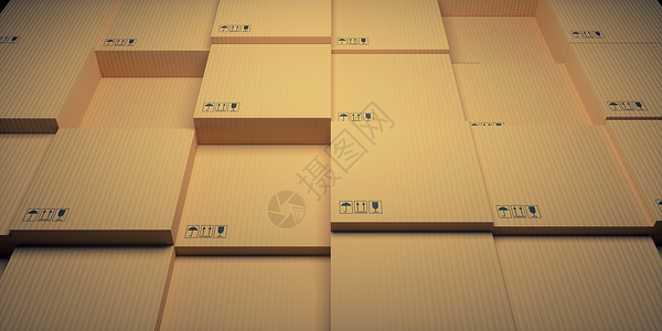 物流纸箱纸箱结构场景设计图片