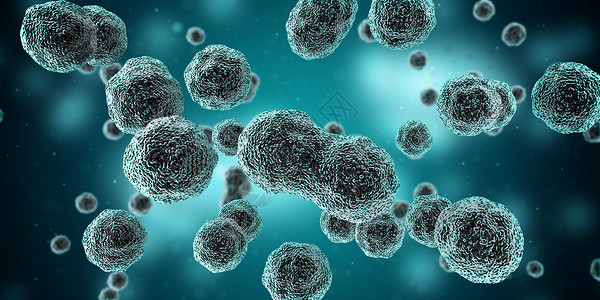 抗击癌症细菌细胞场景设计图片