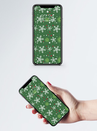 画面装饰圣诞节背景手机壁纸模板