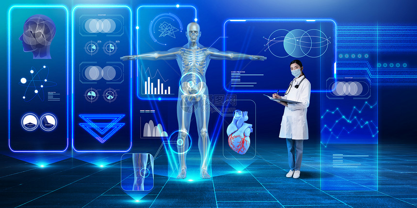 科技医疗数字分析图片