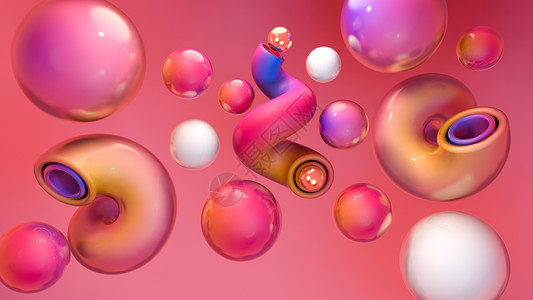 粉色氛围海报背景电商抽象背景设计图片