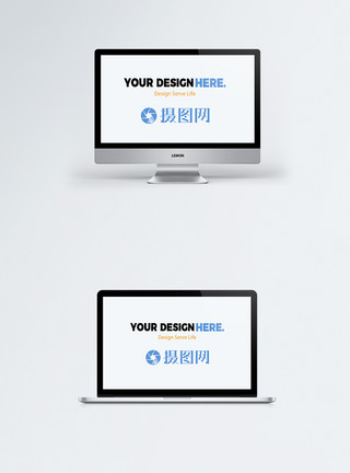 做笔记本素材电脑电子设备样机模板