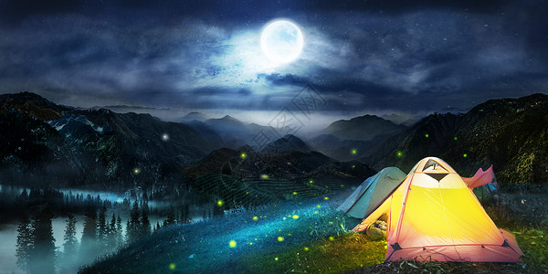房车帐篷奇幻之旅设计图片