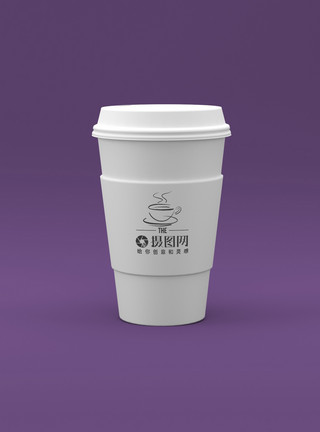 icon设计热咖啡杯样机模板