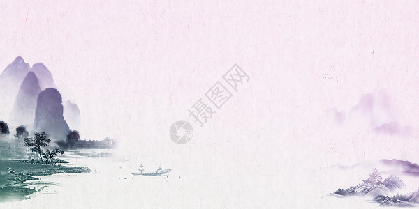 中国古典水墨风背景图片