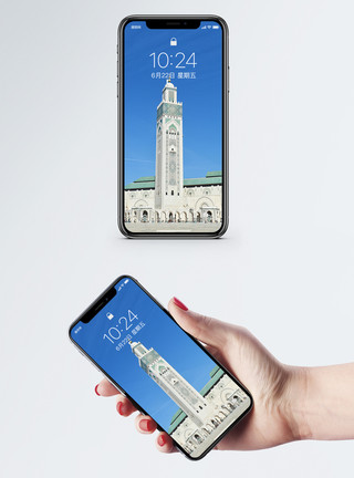 杰米清真寺清真寺手机壁纸模板