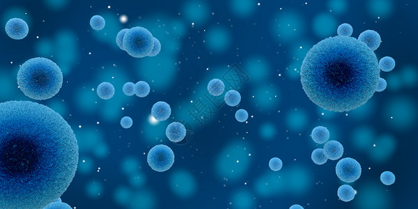 癌症研究细菌细胞场景设计图片