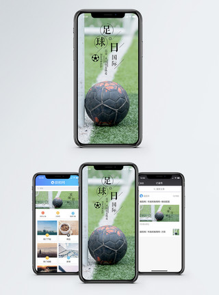 强壮球迷国际足球日手机海报配图模板
