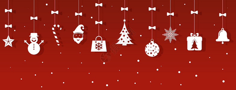 带雪松树圣诞节背景设计图片