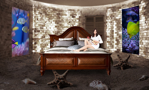 儿童卧室床奇幻童梦设计图片