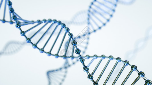 蓝色光泽基因DNA基因链条设计图片