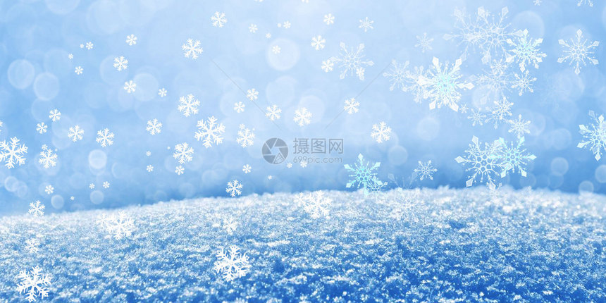 冬天雪花图片