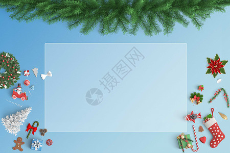 糖果装饰圣诞节背景设计图片