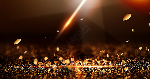 黑金粒子光效场景图片