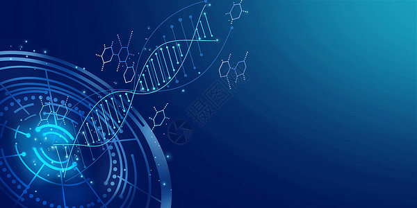 dna分子结构图DNA基因链条设计图片