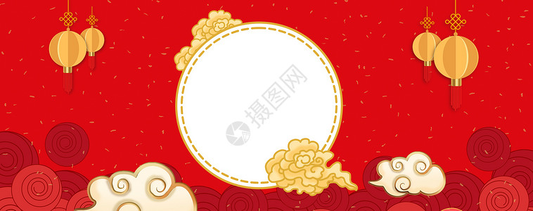 新年红素材红色喜庆背景设计图片