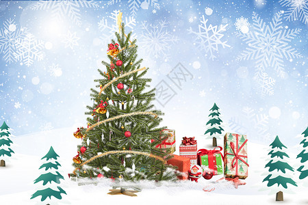 圣诞节圣诞树高清图片素材