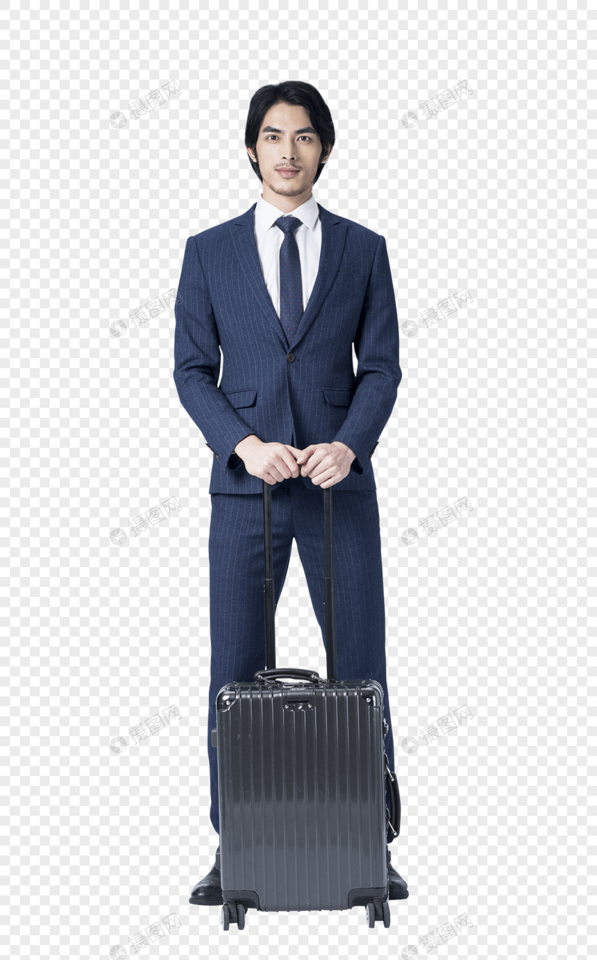 西装商务男士行李箱图片
